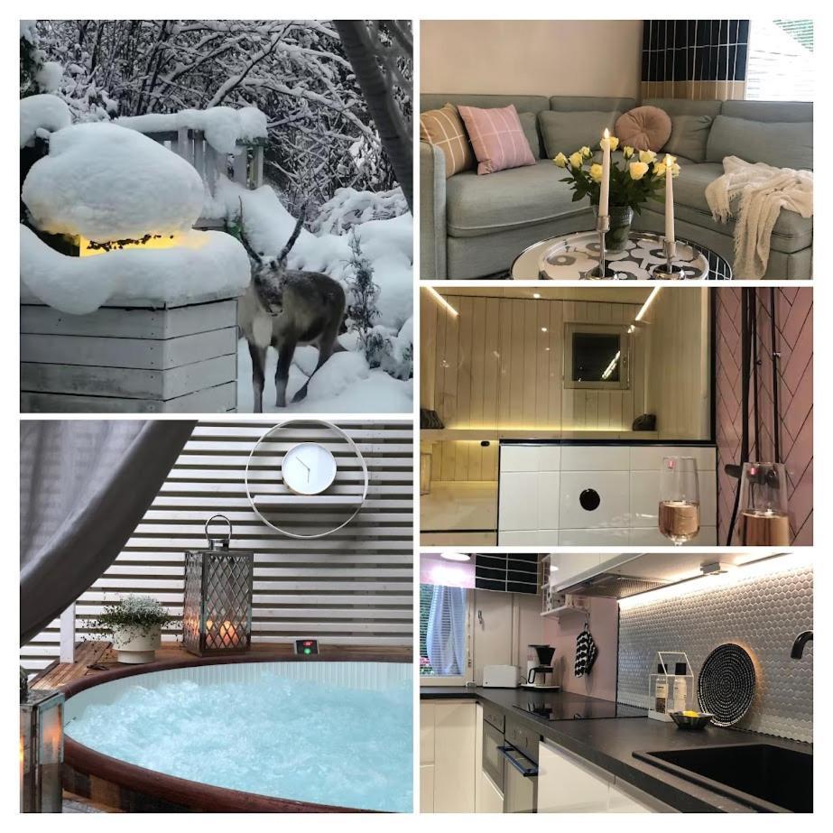 Snowcrystal Home With Jacuzzi And Sauna Rovaniemi Esterno foto
